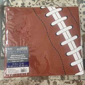 NEW 🌺 12" x 12" Football Textured Sports Memory Book scrapbook